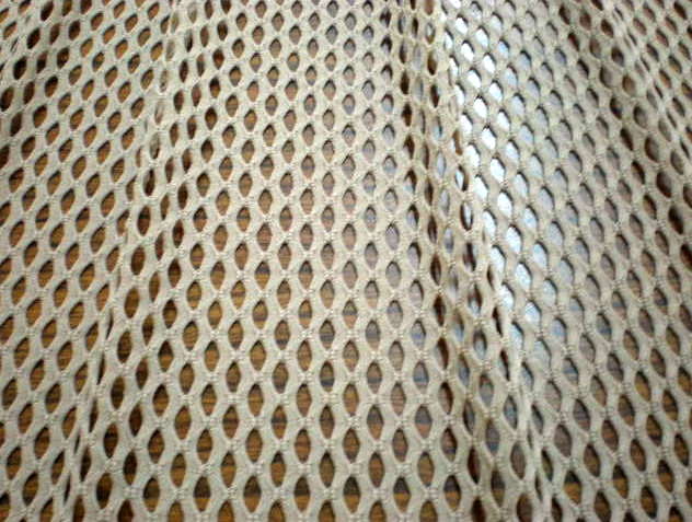 1.Diamond Hole Plain Mesh Beige